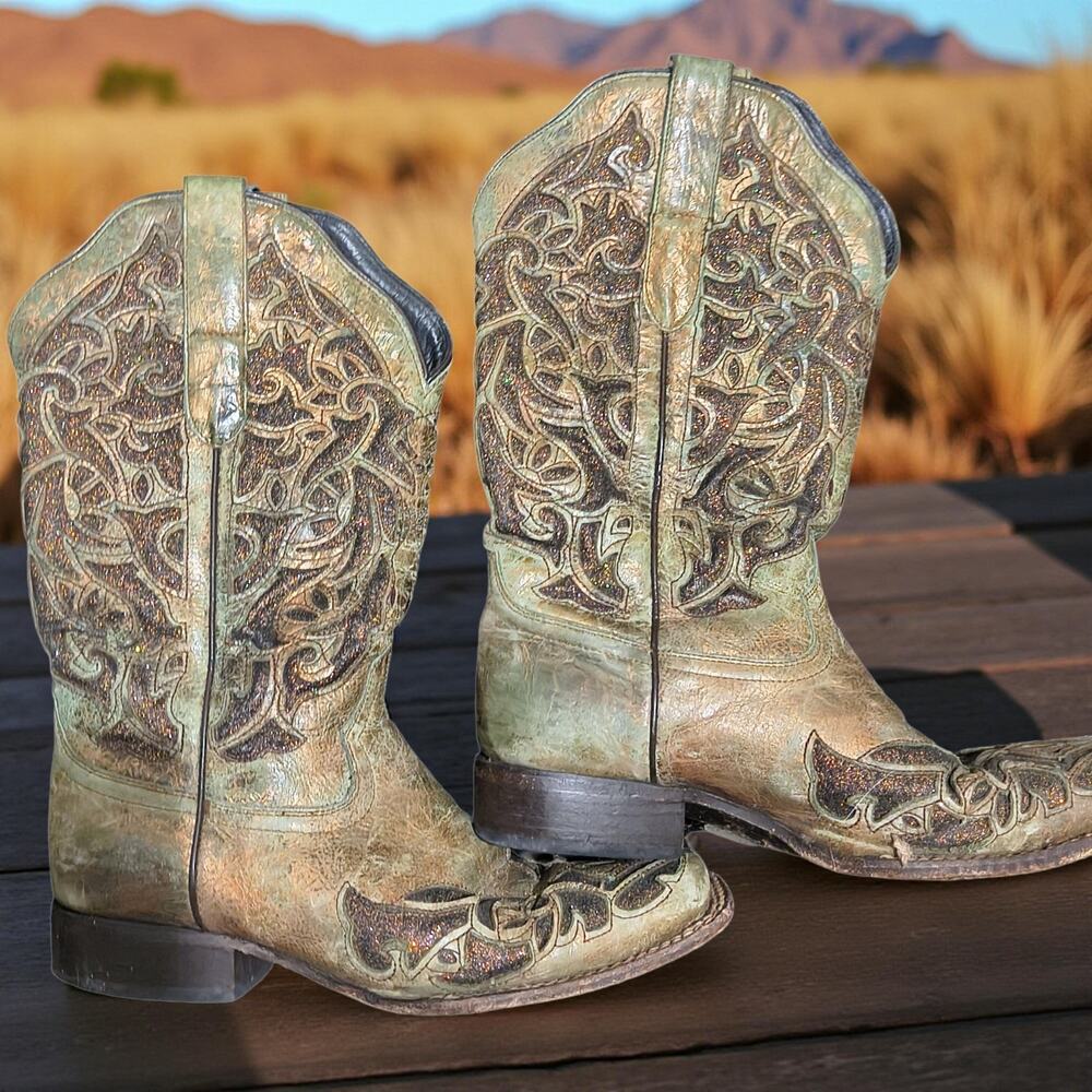 𝐉𝐁𝐑𝐏𝟒𝟎𝟒𝟏 𝐉𝐁 𝐃𝐢𝐥𝐥𝐨𝐧 𝐑𝐞𝐬𝐞𝐫𝐯𝐞 Woman's Cowboy Boot Size 11